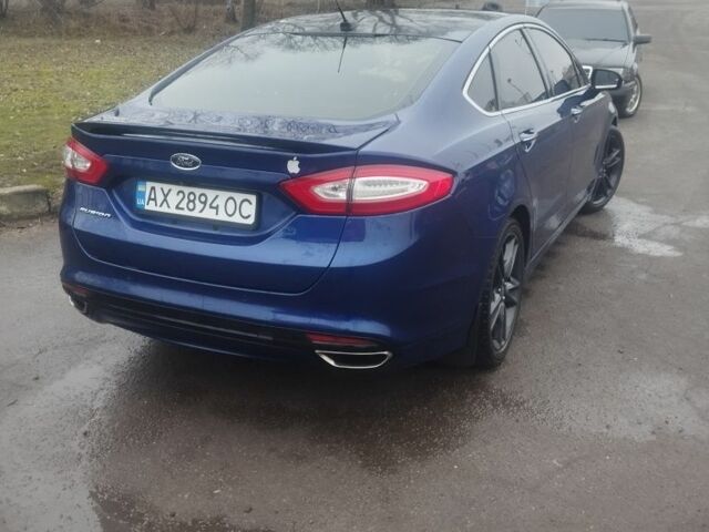 Синий Форд Фьюжн, объемом двигателя 2 л и пробегом 242 тыс. км за 8500 $, фото 2 на Automoto.ua