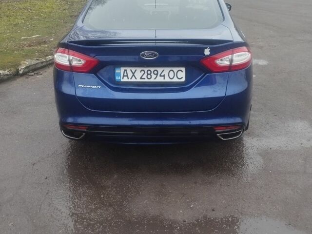 Синий Форд Фьюжн, объемом двигателя 2 л и пробегом 242 тыс. км за 8500 $, фото 3 на Automoto.ua