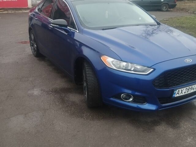 Синий Форд Фьюжн, объемом двигателя 2 л и пробегом 242 тыс. км за 8500 $, фото 1 на Automoto.ua