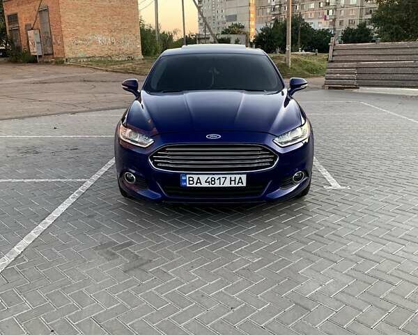 Форд Фьюжн 2016 в Александрие на Automoto.ua Синий Форд Фьюжн, объемом двигателя 2 л и пробегом 163 тыс. км за 12800 $, фото 1 на Automoto.ua