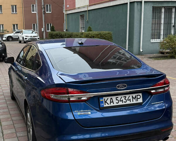 Форд Фьюжн 2016 в Киеве на Automoto.ua Синий Форд Фьюжн, объемом двигателя 2 л и пробегом 163 тыс. км за 15000 $, фото 2 на Automoto.ua