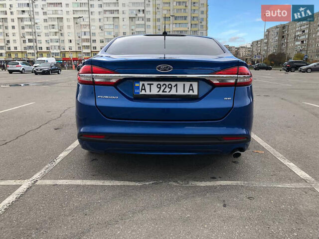 Форд Фьюжн 2017 в Ивано-Франковске на Automoto.ua Синий Форд Фьюжн, объемом двигателя 2.49 л и пробегом 132 тыс. км за 12700 $, фото 1 на Automoto.ua