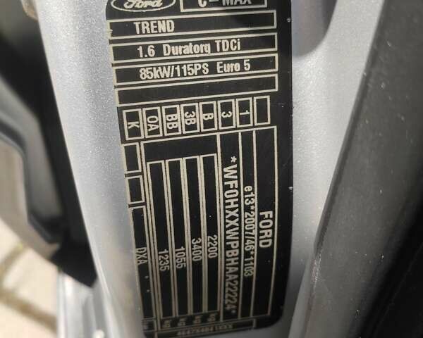 Сірий Форд Гранд С-макс, об'ємом двигуна 1.56 л та пробігом 170 тис. км за 8999 $, фото 40 на Automoto.ua