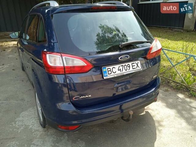 Синий Форд Гранд С-макс, объемом двигателя 1.6 л и пробегом 256 тыс. км за 7500 $, фото 3 на Automoto.ua