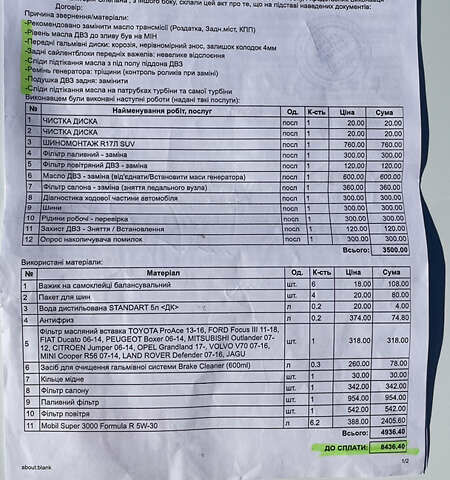 Белый Форд Куга, объемом двигателя 2 л и пробегом 205 тыс. км за 9250 $, фото 15 на Automoto.ua