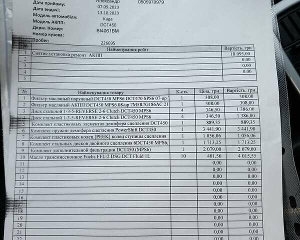 Чорний Форд Куга, об'ємом двигуна 2 л та пробігом 230 тис. км за 10500 $, фото 15 на Automoto.ua