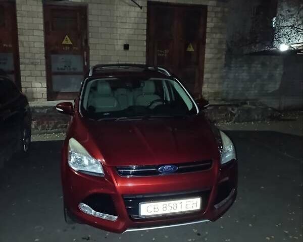 Красный Форд Куга, объемом двигателя 1.6 л и пробегом 157 тыс. км за 14400 $, фото 4 на Automoto.ua