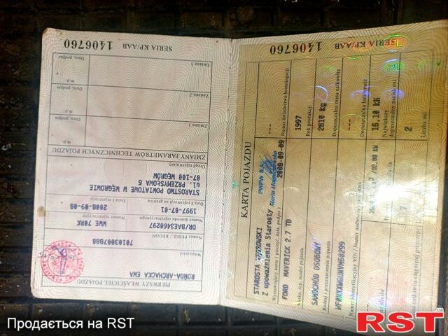 Форд Маверик, объемом двигателя 2.7 л и пробегом 315 тыс. км за 2200 $, фото 6 на Automoto.ua