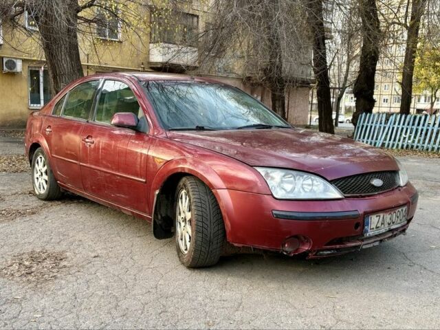 Красный Форд Мондео, объемом двигателя 2 л и пробегом 280 тыс. км за 1450 $, фото 1 на Automoto.ua