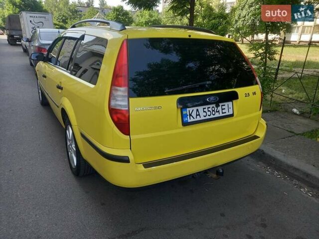Желтый Форд Мондео, объемом двигателя 2.5 л и пробегом 430 тыс. км за 4100 $, фото 3 на Automoto.ua
