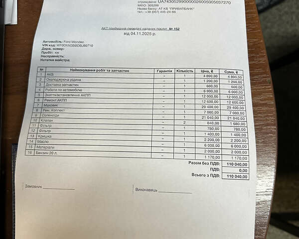 Сірий Форд Мондео, об'ємом двигуна 2 л та пробігом 265 тис. км за 10500 $, фото 13 на Automoto.ua