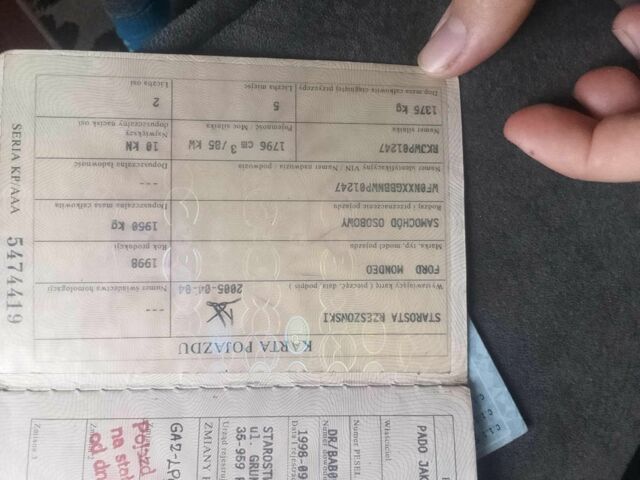 Сірий Форд Мондео, об'ємом двигуна 1 л та пробігом 3 тис. км за 850 $, фото 8 на Automoto.ua