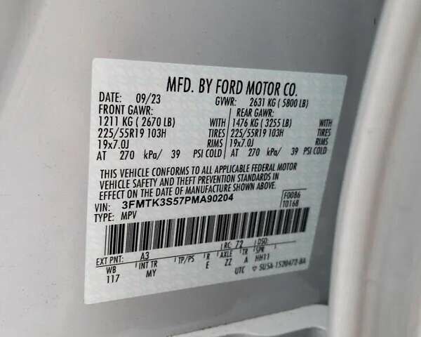Форд Mustang Mach-E, объемом двигателя 0 л и пробегом 12 тыс. км за 22500 $, фото 11 на Automoto.ua