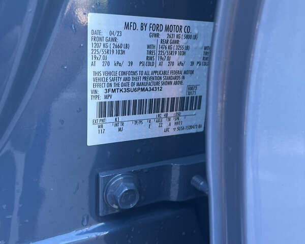 Серый Форд Mustang Mach-E, объемом двигателя 0 л и пробегом 45 тыс. км за 27000 $, фото 14 на Automoto.ua