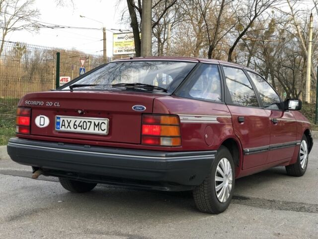 Красный Форд Скорпио, объемом двигателя 2 л и пробегом 250 тыс. км за 1500 $, фото 6 на Automoto.ua