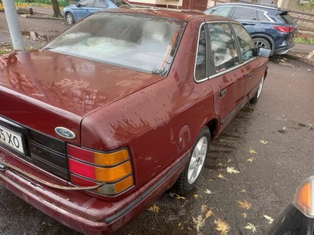 Красный Форд Скорпио, объемом двигателя 2.4 л и пробегом 228 тыс. км за 750 $, фото 5 на Automoto.ua