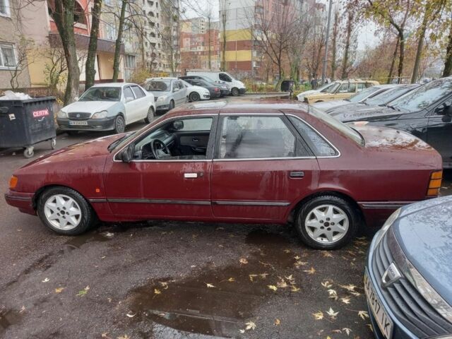 Красный Форд Скорпио, объемом двигателя 2.4 л и пробегом 228 тыс. км за 750 $, фото 3 на Automoto.ua