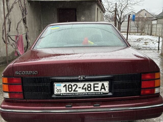 Красный Форд Скорпио, объемом двигателя 2 л и пробегом 187 тыс. км за 1500 $, фото 5 на Automoto.ua