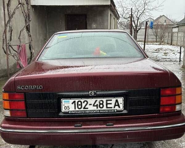 Красный Форд Скорпио, объемом двигателя 2 л и пробегом 187 тыс. км за 1500 $, фото 4 на Automoto.ua