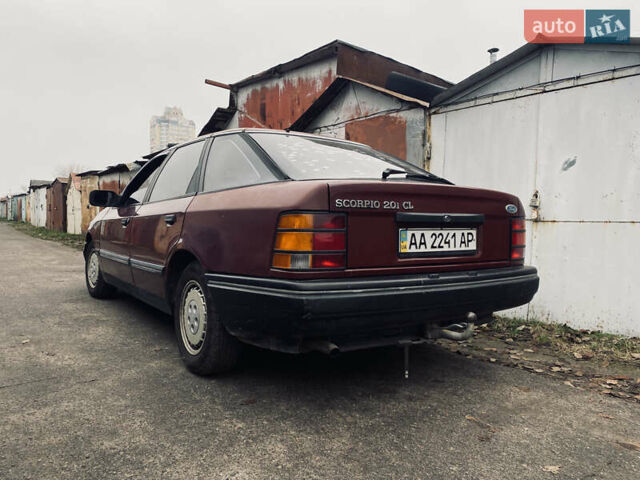 Красный Форд Скорпио, объемом двигателя 2 л и пробегом 202 тыс. км за 1500 $, фото 4 на Automoto.ua