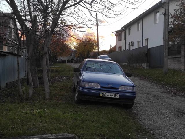 Синий Форд Скорпио, объемом двигателя 2 л и пробегом 300 тыс. км за 1100 $, фото 1 на Automoto.ua