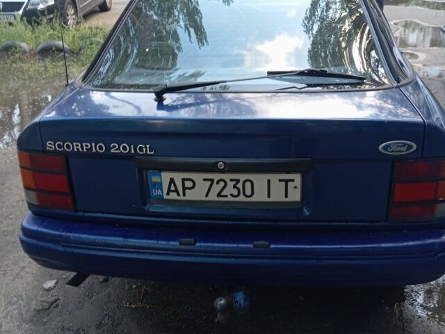 Синий Форд Скорпио, объемом двигателя 2 л и пробегом 290 тыс. км за 1430 $, фото 5 на Automoto.ua
