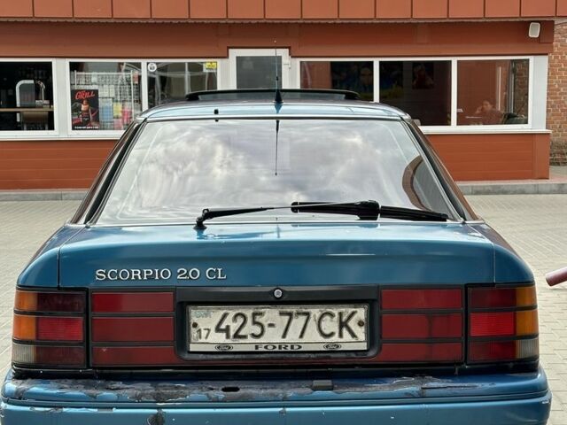 Синий Форд Скорпио, объемом двигателя 2 л и пробегом 300 тыс. км за 1300 $, фото 7 на Automoto.ua