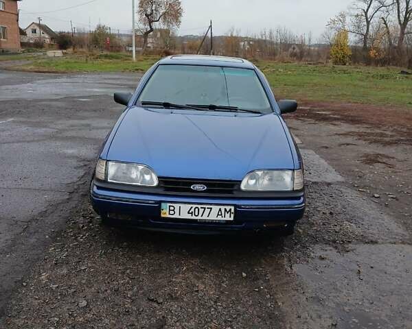 Форд Скорпіо 1990 у Зенькове на Automoto.ua Синій Форд Скорпіо, об'ємом двигуна 2 л та пробігом 308 тис. км за 2000 $, фото 1 на Automoto.ua