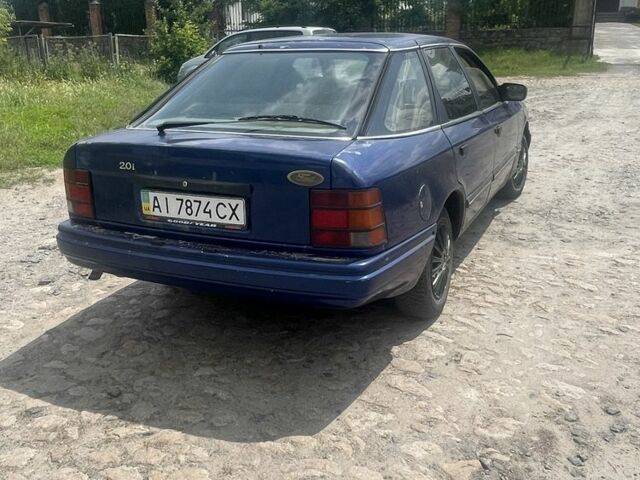 Синий Форд Скорпио, объемом двигателя 2 л и пробегом 400 тыс. км за 950 $, фото 4 на Automoto.ua