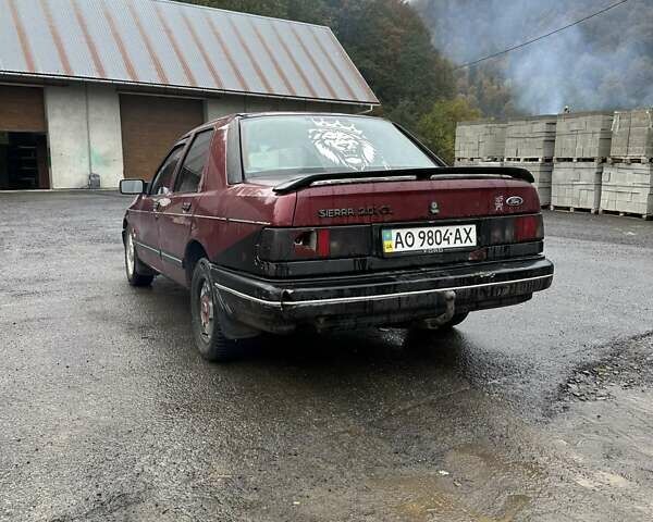 Красный Форд Сиерра, объемом двигателя 2 л и пробегом 222 тыс. км за 600 $, фото 3 на Automoto.ua