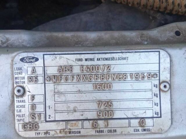 Серый Форд Сиерра, объемом двигателя 1.8 л и пробегом 110 тыс. км за 1300 $, фото 6 на Automoto.ua