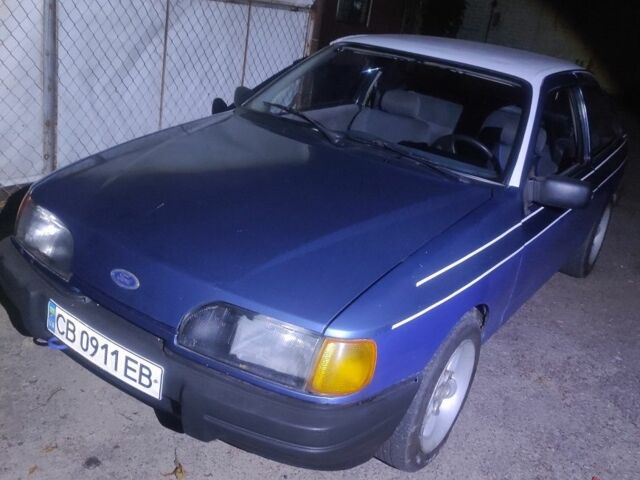 Форд Сиерра 1988 в Чернигове на Automoto.ua Синий Форд Сиерра, объемом двигателя 1.8 л и пробегом 100 тыс. км за 1200 $, фото 2 на Automoto.ua