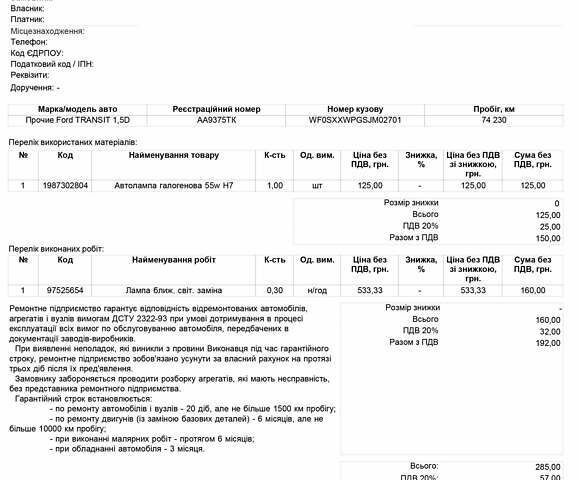 Форд Транзит Коннект 2020 в Киеве на Automoto.ua Черный Форд Транзит Коннект, объемом двигателя 2 л и пробегом 84 тыс. км за 15500 $, фото 29 на Automoto.ua