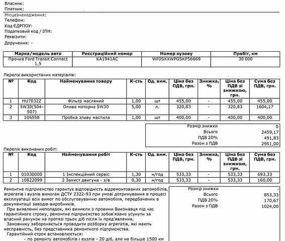Червоний Форд Транзит Коннект, об'ємом двигуна 1.5 л та пробігом 68 тис. км за 15500 $, фото 5 на Automoto.ua