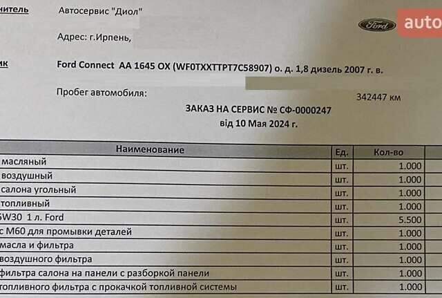 Форд Транзит Коннект, об'ємом двигуна 1.8 л та пробігом 344 тис. км за 4900 $, фото 29 на Automoto.ua