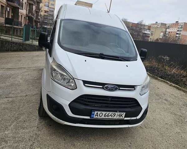 Белый Форд Транзит Кастом, объемом двигателя 2.2 л и пробегом 317 тыс. км за 8600 $, фото 1 на Automoto.ua