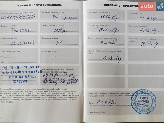 Білий Форд Транзит Кастом, об'ємом двигуна 2.2 л та пробігом 232 тис. км за 13500 $, фото 1 на Automoto.ua