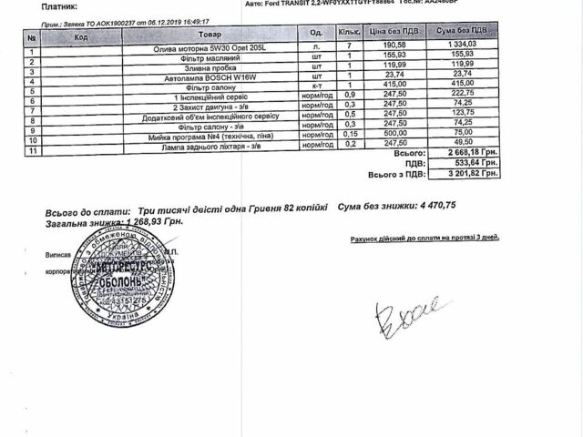Білий Форд Транзит Кастом, об'ємом двигуна 2.2 л та пробігом 232 тис. км за 13500 $, фото 7 на Automoto.ua
