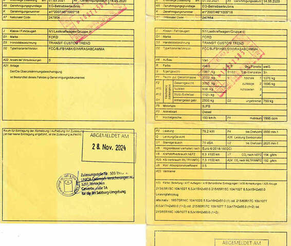 Белый Форд Транзит Кастом, объемом двигателя 2 л и пробегом 264 тыс. км за 15500 $, фото 42 на Automoto.ua