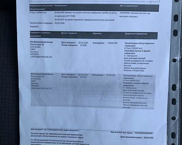 Білий Форд Транзит Кастом, об'ємом двигуна 2 л та пробігом 134 тис. км за 16300 $, фото 36 на Automoto.ua