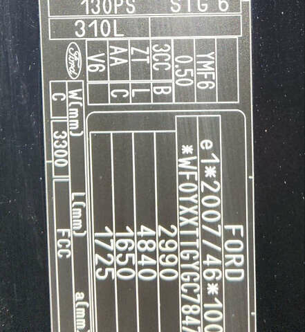 Черный Форд Транзит Кастом, объемом двигателя 2 л и пробегом 204 тыс. км за 14500 $, фото 15 на Automoto.ua