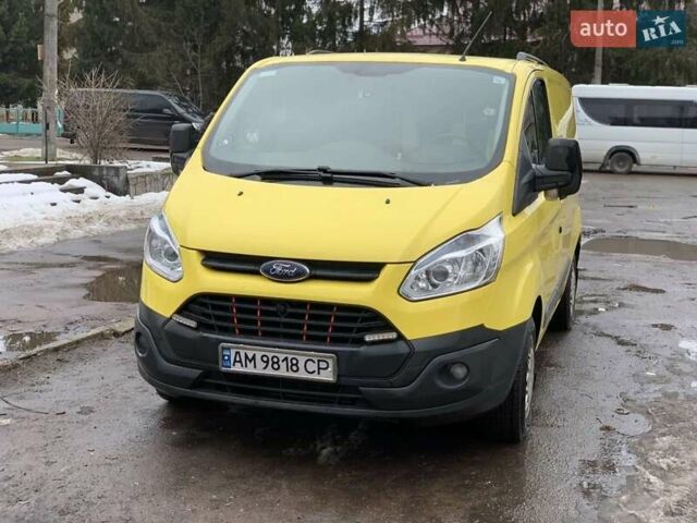 Жовтий Форд Транзит Кастом, об'ємом двигуна 2.2 л та пробігом 192 тис. км за 9600 $, фото 1 на Automoto.ua