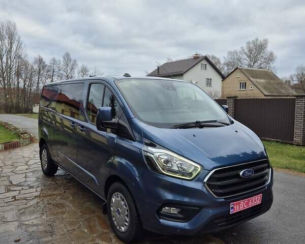 Синий Форд Транзит Кастом, объемом двигателя 2 л и пробегом 162 тыс. км за 21900 $, фото 1 на Automoto.ua