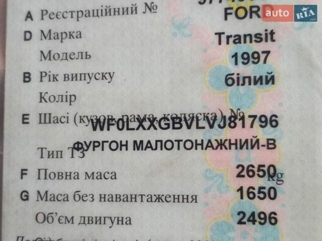 Белый Форд Транзит, объемом двигателя 0 л и пробегом 440 тыс. км за 900 $, фото 4 на Automoto.ua