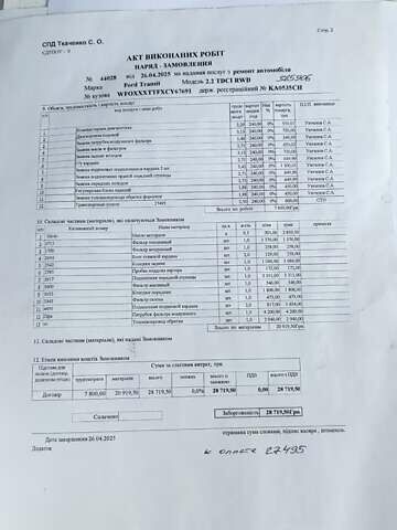 Форд Транзит 2012 у Києві на Automoto.ua Білий Форд Транзит, об'ємом двигуна 2.2 л та пробігом 388 тис. км за 5300 $, фото 16 на Automoto.ua