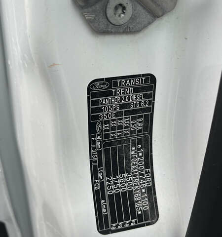 Білий Форд Транзит, об'ємом двигуна 2 л та пробігом 184 тис. км за 16500 $, фото 53 на Automoto.ua