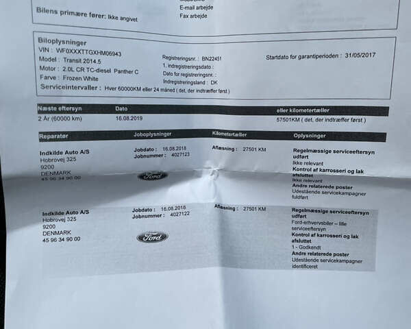 Білий Форд Транзит, об'ємом двигуна 2 л та пробігом 125 тис. км за 19600 $, фото 91 на Automoto.ua