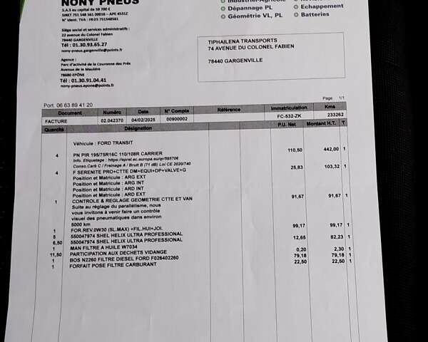 Білий Форд Транзит, об'ємом двигуна 2 л та пробігом 238 тис. км за 20300 $, фото 111 на Automoto.ua