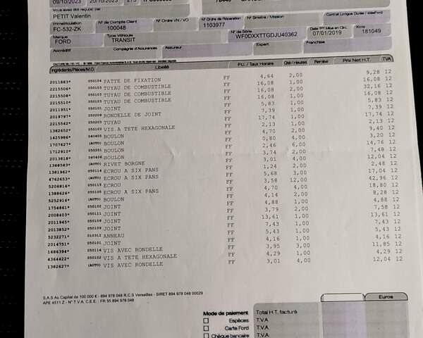 Білий Форд Транзит, об'ємом двигуна 2 л та пробігом 238 тис. км за 20300 $, фото 108 на Automoto.ua