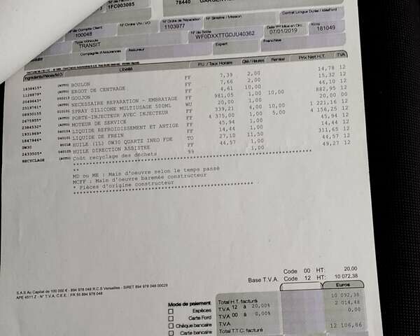 Білий Форд Транзит, об'ємом двигуна 2 л та пробігом 238 тис. км за 20300 $, фото 2 на Automoto.ua
